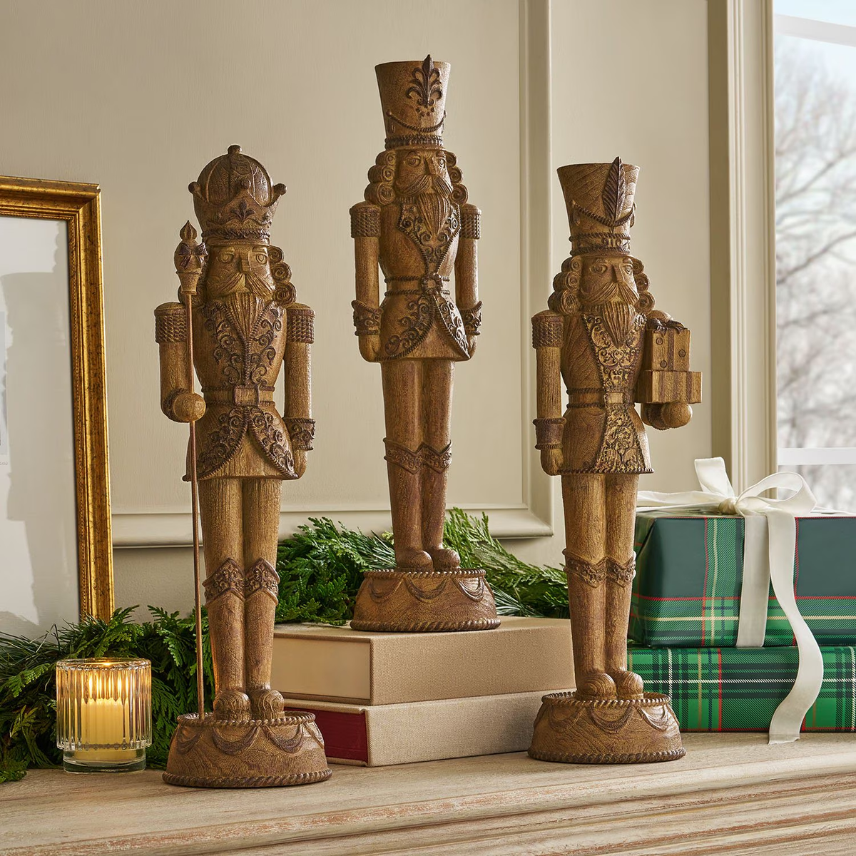 Classic Carved Nutcracker (3-Piece Set)