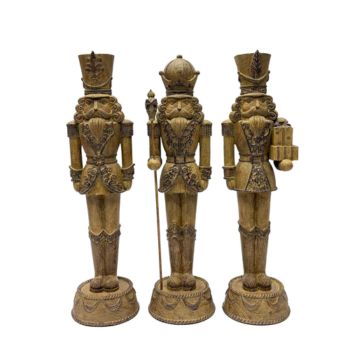 Classic Carved Nutcracker (3-Piece Set)