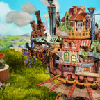 Dreamy Moving Castle 3D Wooden Puzzle with Lights, Motion & Music
